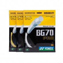 尤尼克斯 YONEX BG70 羽毛球线 实现耐久和良好的击球回应感