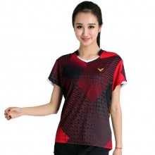 胜利VICTOR T-5105D/E 女款羽毛球服 运动T恤 比赛服 两色可选