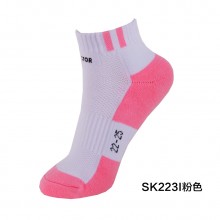 胜利 VICTOR SK223 女款羽毛球袜 运动袜 短袜 透气 包裹设计