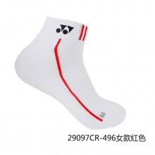 尤尼克斯YONEX 29097CR 女款羽毛球袜 运动短袜 透气设计