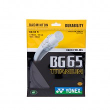 尤尼克斯YONEX BG65鈦 羽毛球線 BG65TI氨鈦化復合涂層 實現快速爽快的擊球感
