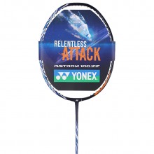 【现货】YONEX尤尼克斯羽毛球拍AX100ZZ/天斧100ZZ藏青色连续突击精准打击