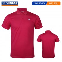 威克多VICTOR S1-6026/6126 Q男女款羽毛球服吸汗短袖T恤