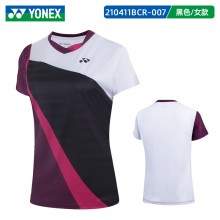 YONEX尤尼克斯羽毛球服110411BCR/210411BCR男女款短袖舒适透气