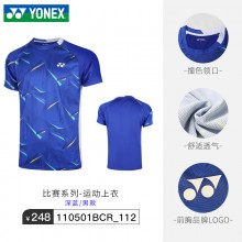 YONEX尤尼克斯羽毛球服110501BCR/210501BCR男女款短袖舒适透气