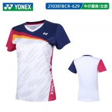 YONEX尤尼克斯羽毛球服110381BCR/210381BCR男女款短袖 舒适透气