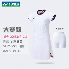 YONEX尤尼克斯羽毛球服20683CR女款大赛服连衣裙