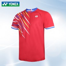 YONEX尤尼克斯羽毛球服110172BCR男款吸汗速干短袖2022新款