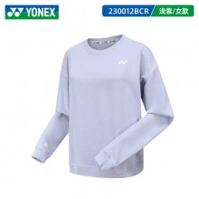 YONEX尤尼克斯羽毛球服230012BCR长袖卫衣女款休闲运动服