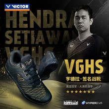 威克多VICTOR胜利羽毛球鞋VGHS新款速度类男款运动鞋高弹透气耐磨 亨德拉签名款（黑/金）