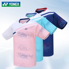 YONEX尤尼克斯羽毛球服110132BCR新短袖男款yy运动服比赛T恤速干