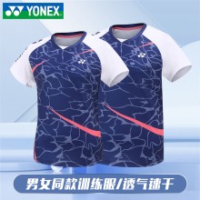 YONEX尤尼克斯羽毛球服110062BCR/210062BCR男女款情侣T恤短袖
