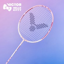 2023款威克多VICTOR凯蒂猫联名DX-KT全碳素羽毛球拍 HELLO KITTY联名款羽毛球拍