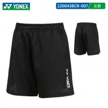 YONEX尤尼克斯羽毛球服男士短裤 女士短裙 120043BCR 220043BCR男女款短裤