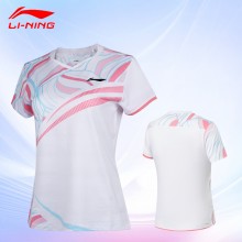 李宁LINING羽毛球服俱乐部系列 女子速干比赛上衣AAYT060