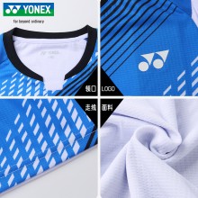 YONEX尤尼克斯羽毛球服儿童装短袖T恤310043BCR 学生青少年运动服训练比赛短袖