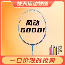 李宁羽毛球拍风动6000I进攻型超轻拍风动9000I简化版