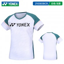 YONEX尤尼克斯羽毛球服短袖男女款羽毛球服短袖110383BCR 210383BCR 比赛训练服