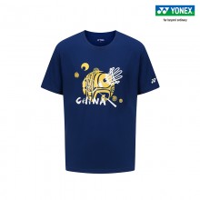YONEX尤尼克斯羽毛球服2024年汤尤杯纪念T恤YOBC3202夏速干透气短袖