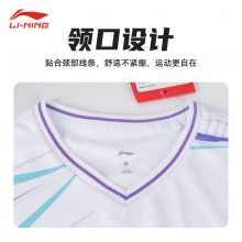 李宁（LI-NING）羽毛球服套装短袖短裤套装男女同款速干凉爽 AATU052比赛套装