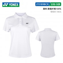 YONEX尤尼克斯 yy羽毛球服115189BCR速干带领翻领POLO春夏俱乐部比赛短袖