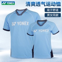 YONEX羽毛球服短袖110364BCR男女款短袖羽毛球服大赛款