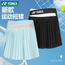 尤尼克斯（YONEX）2024秋季新款女款速干羽毛球网球运动短裙220264TCR网球服短裙