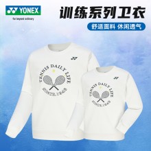 YONEX尤尼克斯羽毛球服yy男女款舒适比赛训练运动网球服130034TCR/230034TCR长袖卫衣