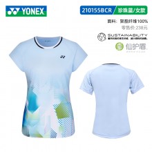 2025新款尤尼克斯YONEX羽毛球服速干短袖运动服上衣夏季比赛服 110155BCR/210155BCR男女款短袖