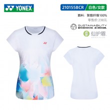 2025新款尤尼克斯YONEX羽毛球服速干短袖运动服上衣夏季比赛服 110155BCR/210155BCR男女款短袖