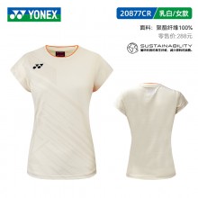 YONEX尤尼克斯羽毛球服中国国家队大赛服 球迷款 透气速干短袖团购25年新款 10661CR/20877CR短袖